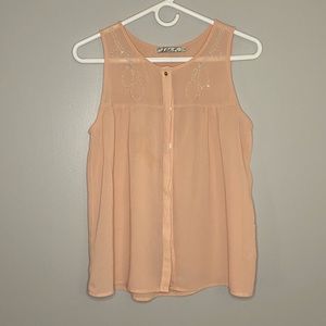 Women’s peach blouse